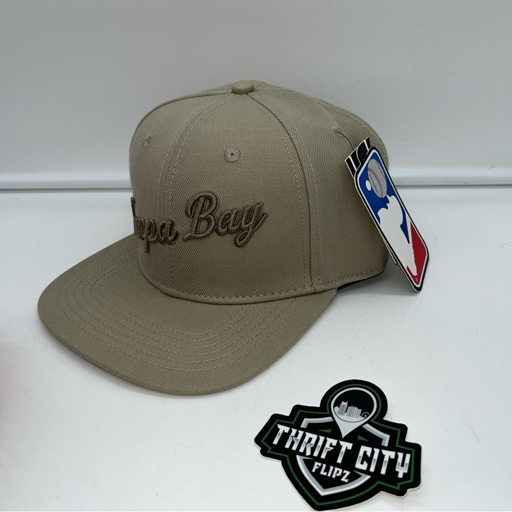 Pro Standard Tampa Bay Rays Snapback Hat Brand New! Taupe‎ Rare